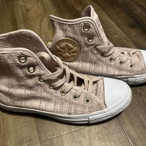 EUC Converse Hi Top Open Weave Shoes. Size 6.5.